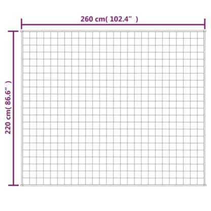 Gewichtsdecke Grau 220x260 cm 11 kg Stoff - Image 6