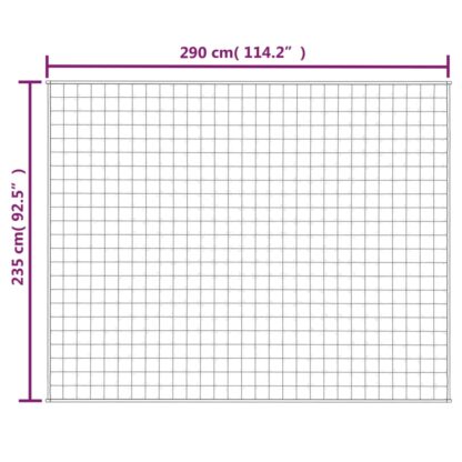 Gewichtsdecke Grau 235x290 cm 11 kg Stoff - Image 6