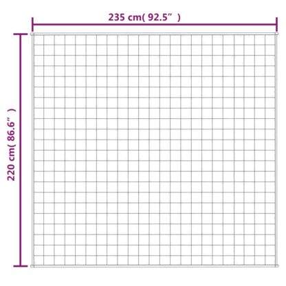 Gewichtsdecke Blau 220x235 cm 15 kg Stoff - Image 6