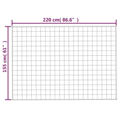 Gewichtsdecke Hellcreme 155x220 cm 11 kg Stoff - Image 6