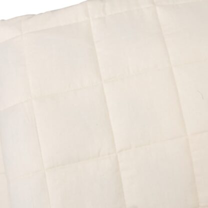 Gewichtsdecke Hellcreme 200x225 cm 13 kg Stoff - Image 4