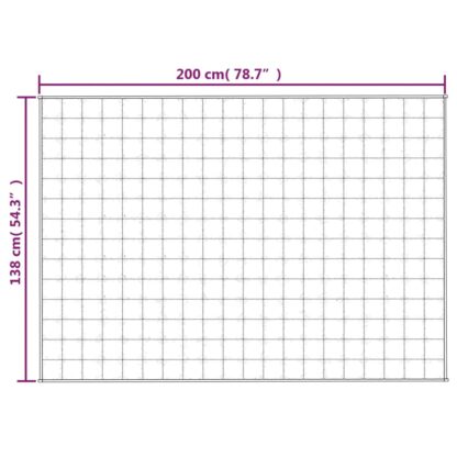 Gewichtsdecke Grau 138x200 cm 6 kg Stoff - Image 6