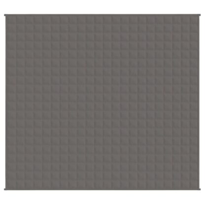 Gewichtsdecke Grau 200x225 cm 9 kg Stoff - Image 2