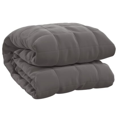 Gewichtsdecke Grau 200x225 cm 9 kg Stoff - Image 3