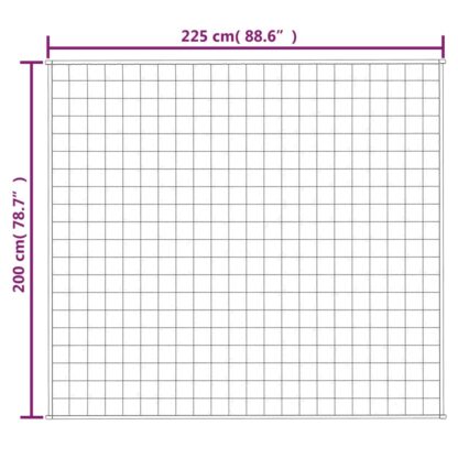 Gewichtsdecke Grau 200x225 cm 9 kg Stoff - Image 6