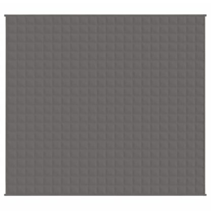 Gewichtsdecke Grau 200x225 cm 13 kg Stoff - Image 2