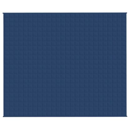 Gewichtsdecke Blau 220x260 cm 15 kg Stoff - Image 2