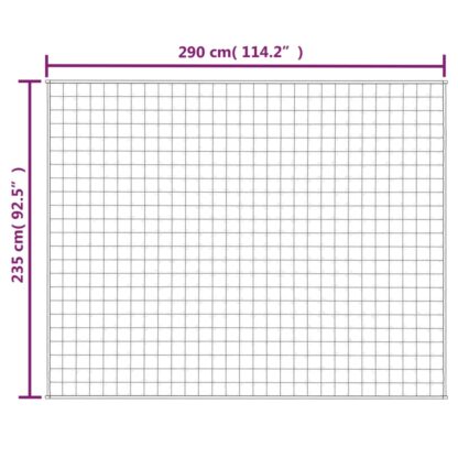 Gewichtsdecke Blau 235x290 cm 11 kg Stoff - Image 6