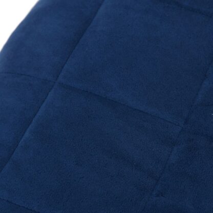 Gewichtsdecke Blau 235x290 cm 15 kg Stoff - Image 4