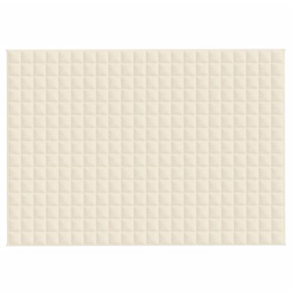 Gewichtsdecke Hellcreme 155x220 cm 7 kg Stoff - Image 2