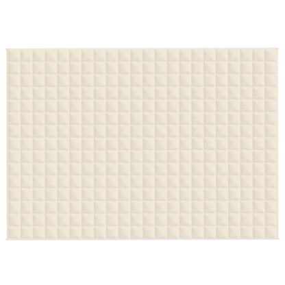Gewichtsdecke Hellcreme 155x220 cm 11 kg Stoff - Image 2
