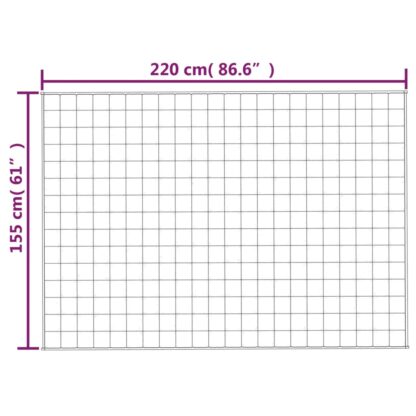 Gewichtsdecke Hellcreme 155x220 cm 11 kg Stoff - Image 6