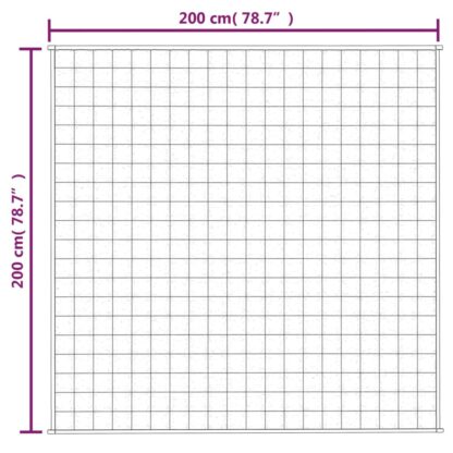 Gewichtsdecke Hellcreme 200x200 cm 13 kg Stoff - Image 6