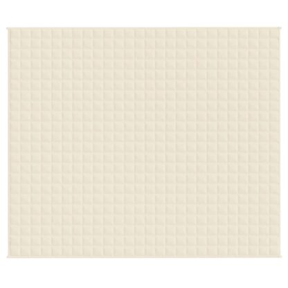 Gewichtsdecke Hellcreme 220x260 cm 15 kg Stoff - Image 2