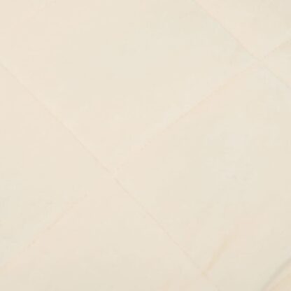 Gewichtsdecke Hellcreme 220x260 cm 15 kg Stoff - Image 4