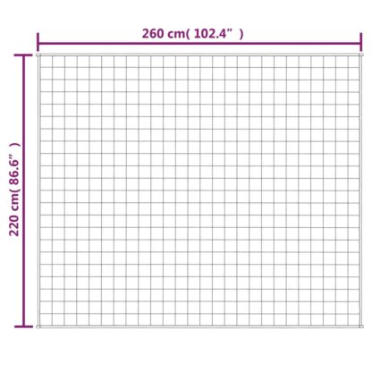 Gewichtsdecke Hellcreme 220x260 cm 15 kg Stoff - Image 6