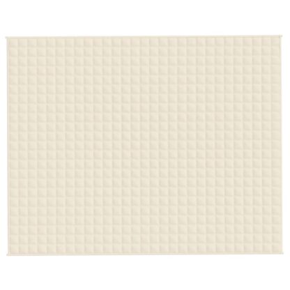 Gewichtsdecke Hellcreme 235x290 cm 15 kg Stoff - Image 2