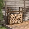Kaminholzregal Honigbraun 110x35x108,5 cm Massivholz Kiefer