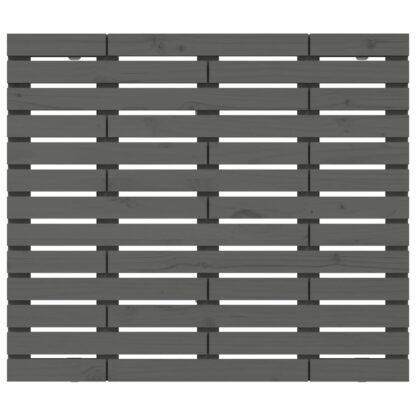 Wand-Kopfteil Grau 106x3x91,5 cm Massivholz Kiefer - Image 4