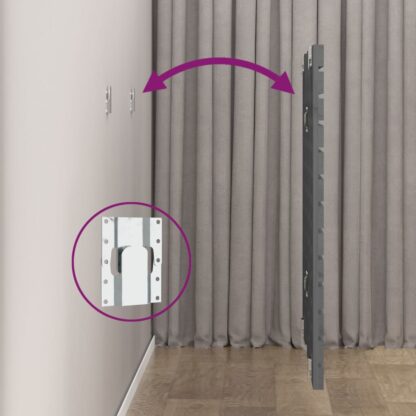 Wand-Kopfteil Grau 106x3x91,5 cm Massivholz Kiefer - Image 6