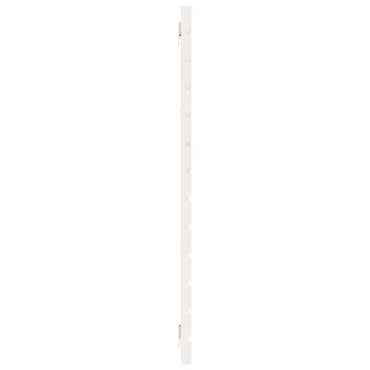 Wand-Kopfteil Weiß 206x3x91,5 cm Massivholz Kiefer - Image 5