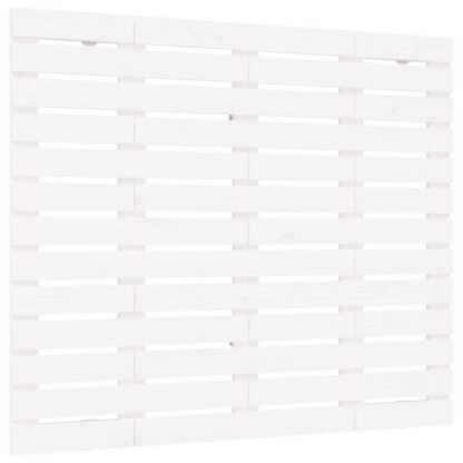 Wand-Kopfteil Weiß 96x3x91,5 cm Massivholz Kiefer - Image 2