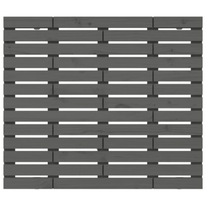 Wand-Kopfteil Grau 126x3x91,5 cm Massivholz Kiefer - Image 4