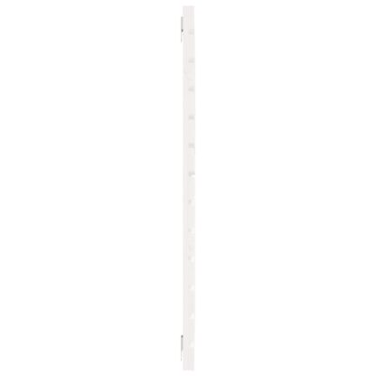 Wand-Kopfteil Weiß 146x3x91,5 cm Massivholz Kiefer - Image 5