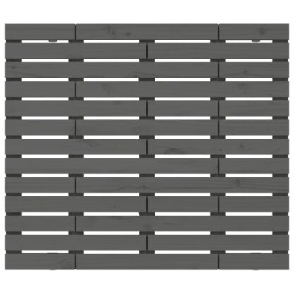 Wand-Kopfteil Grau 146x3x91,5 cm Massivholz Kiefer - Image 4