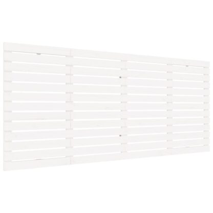 Wand-Kopfteil Weiß 156x3x91,5 cm Massivholz Kiefer - Image 2