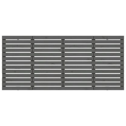 Wand-Kopfteil Grau 156x3x91,5 cm Massivholz Kiefer - Image 4
