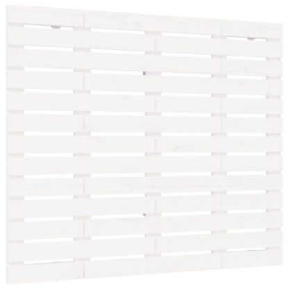 Wand-Kopfteil Weiß 81x3x91,5 cm Massivholz Kiefer - Image 2