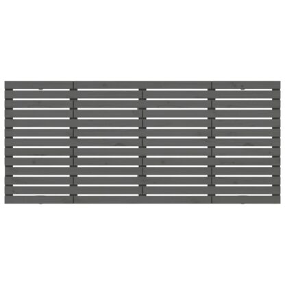 Wand-Kopfteil Grau 166x3x91,5 cm Massivholz Kiefer - Image 4