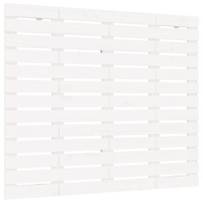 Wand-Kopfteil Weiß 141x3x91,5 cm Massivholz Kiefer - Image 2