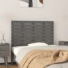 Wand-Kopfteil Grau 106x3x63 cm Massivholz Kiefer