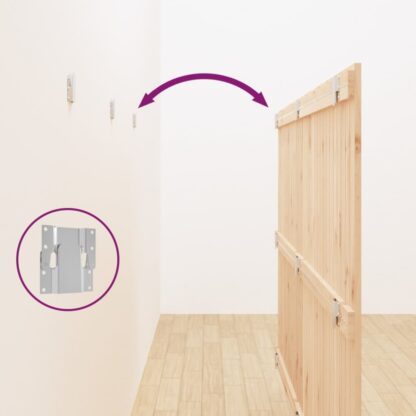 Wand-Kopfteil 204x3x110 cm Massivholz Kiefer - Image 6