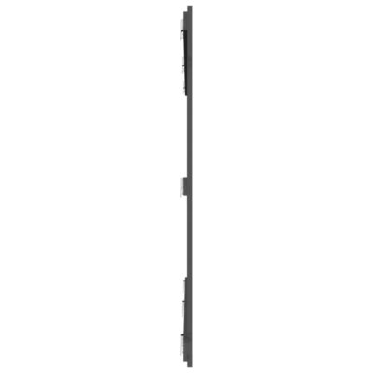Wand-Kopfteil Grau 204x3x110 cm Massivholz Kiefer - Image 5