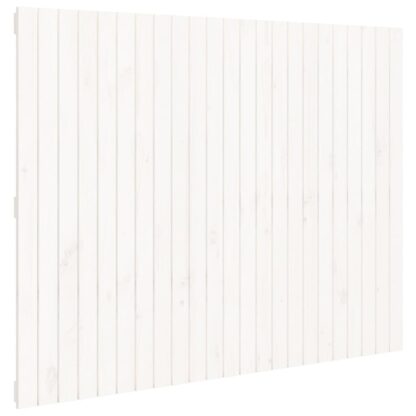 Wand-Kopfteil Weiß 146,5x3x110 cm Massivholz Kiefer - Image 2