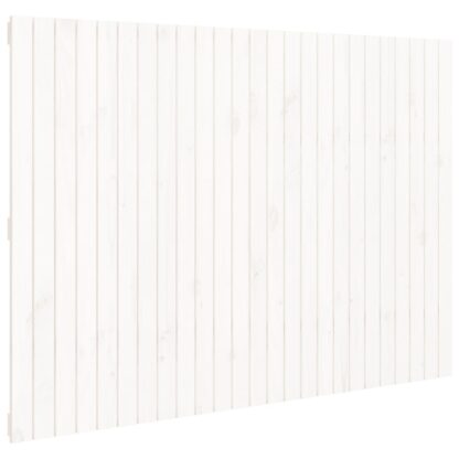 Wand-Kopfteil Weiß 159,5x3x110 cm Massivholz Kiefer - Image 2
