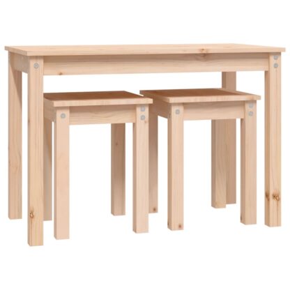 Satztische 3 Stk. Massivholz Kiefer - Image 6