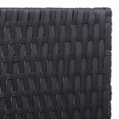 Sonnenliege mit Kissen Poly Rattan & Massivholz Akazie - Image 10