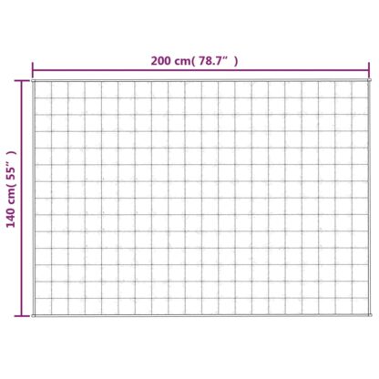Gewichtsdecke Grau 140x200 cm 6 kg Stoff - Image 6