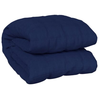 Gewichtsdecke Blau 140x200 cm 6 kg Stoff - Image 3