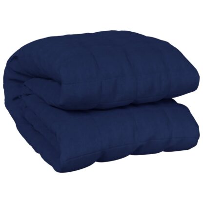 Gewichtsdecke Blau 220x230 cm 15 kg Stoff - Image 3