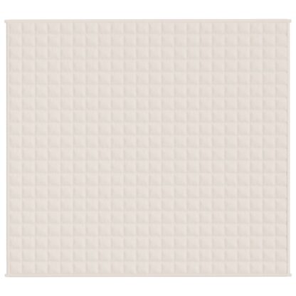 Gewichtsdecke Hellcreme 200x220 cm 13 kg Stoff - Image 2