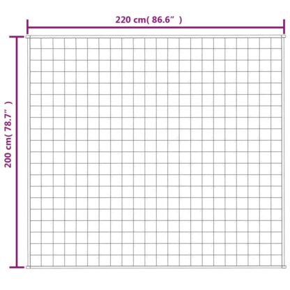 Gewichtsdecke Hellcreme 200x220 cm 13 kg Stoff - Image 6