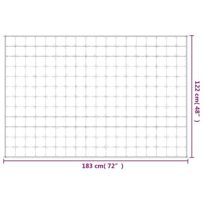 Gewichtsdecke Grau 122x183 cm 5 kg Stoff - Image 6