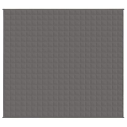 Gewichtsdecke Grau 200x220 cm 9 kg Stoff - Image 2