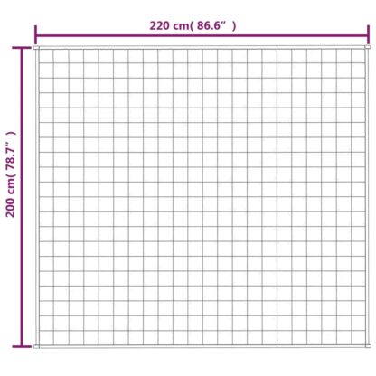 Gewichtsdecke Grau 200x220 cm 9 kg Stoff - Image 6