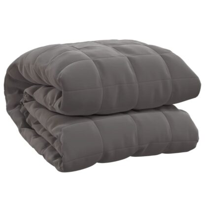 Gewichtsdecke Grau 200x220 cm 13 kg Stoff - Image 3